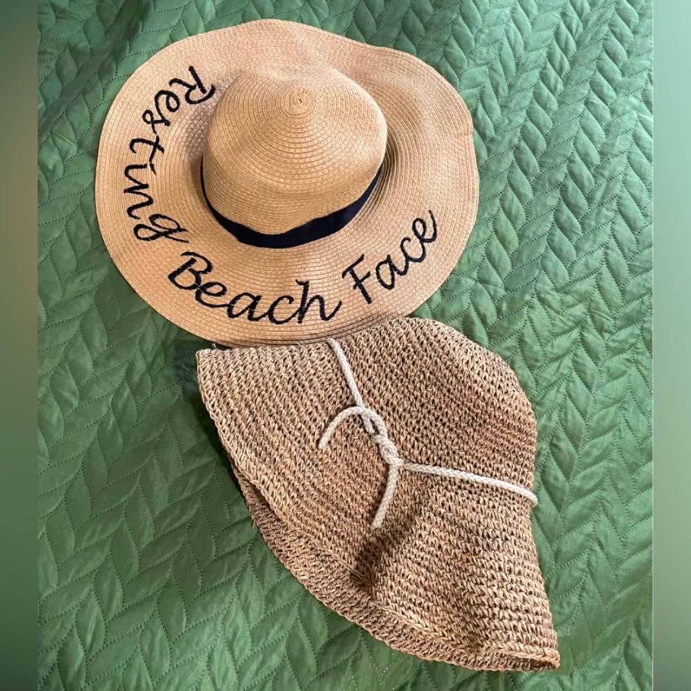 Bundle of Straw Sun Hats